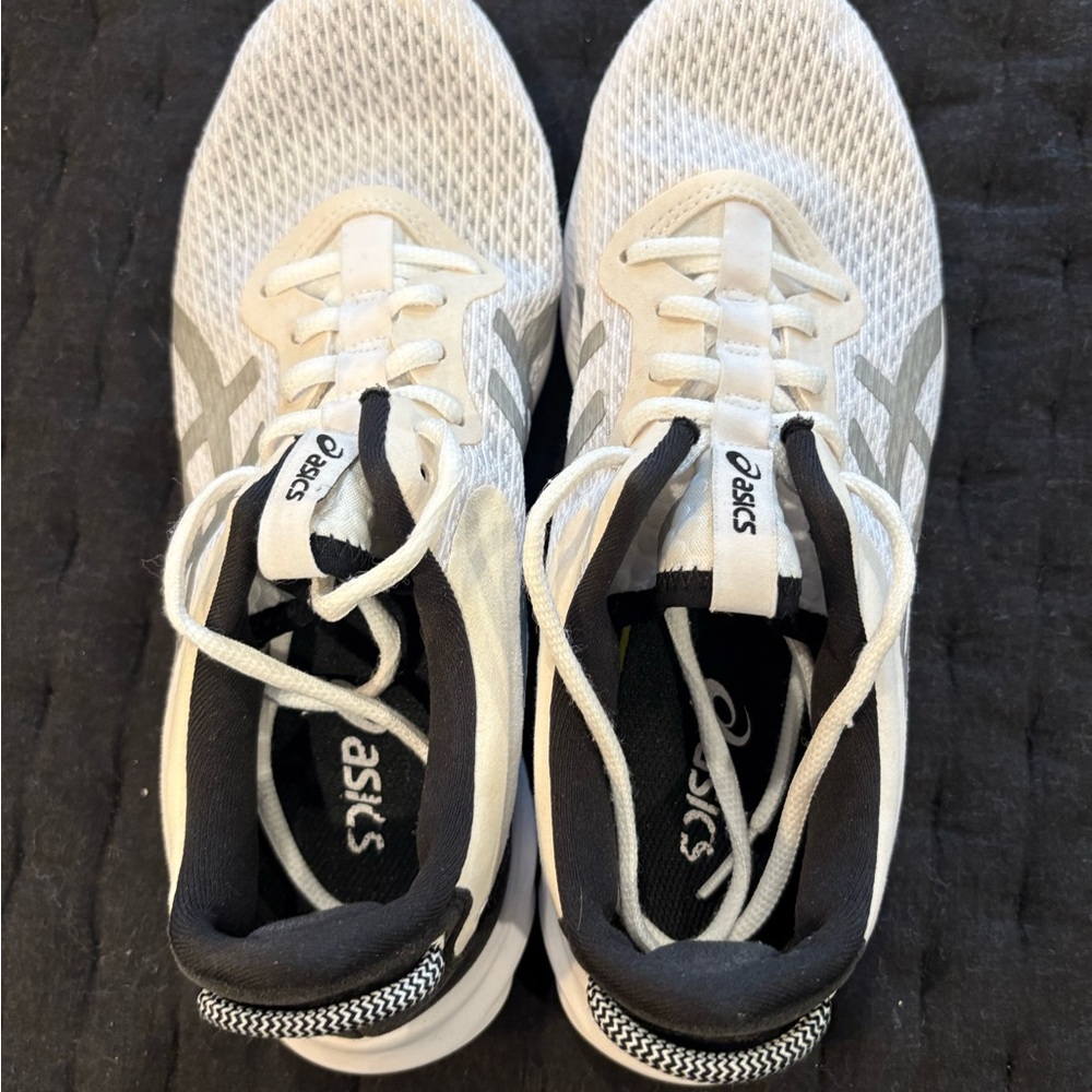 Asics Mesh Sneakers in White and Black